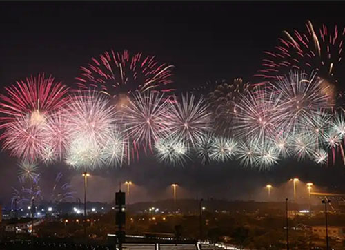 兴隆县焰火晚会